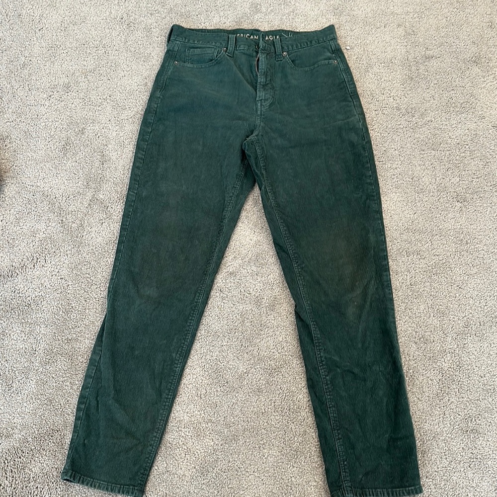 American Eagle green corduroy pants